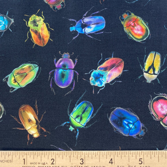 Electric Garden Spectrum Beetle from Hoffman Fabrics