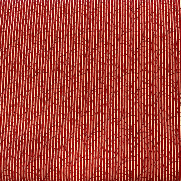 Sarah French by Nancy Kirk Red Ombre Stripe