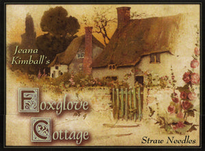 Foxglove Cottage Jeanna Kimball Sampler Straw 4ct