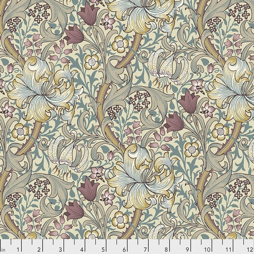 Standen Golden Lily Dusk from The Original Morris & Co. BOLT END 1 Yard + 9 Inches