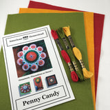 Penny Candy Ornament Wool blend Felt Stack