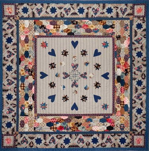 Cleland Coverlet circa 1750 by Margaret Mew
