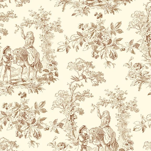 Back in the Day by Hatcreek Quilts Dorrie & Pals Cream Toile