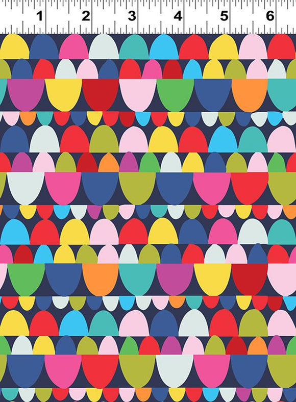 Happy Heart Stones by Katie Webb Design BOLT END 4 Yards 18 inches