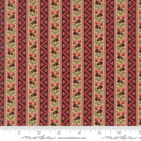 Pumpkin Pie by Edyta Sitar for Laundry Basket Quilts Embers Stripe